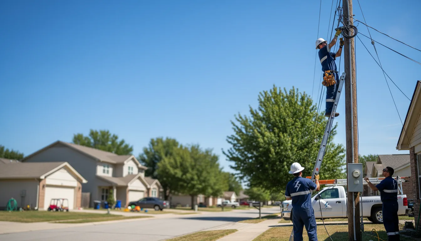 Residential electrician providing installation services in Hartland, MN